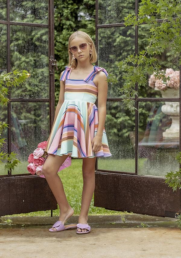 Acacia Stripe Dress - Image 2