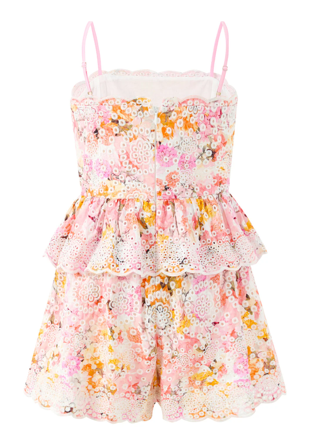 Alessia Cotton Embroidered Romper - Image 4