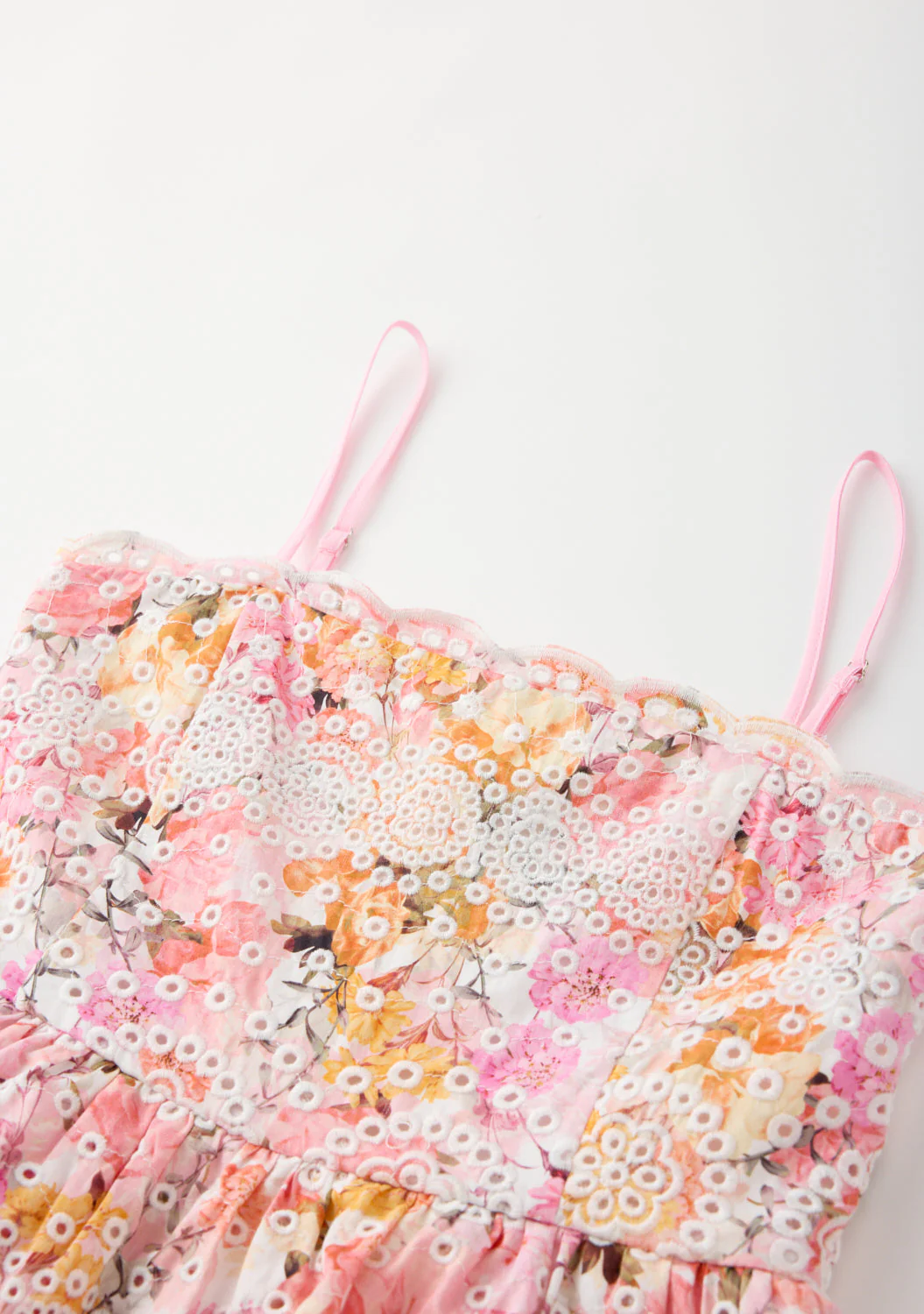 Alessia Cotton Embroidered Romper - Image 5