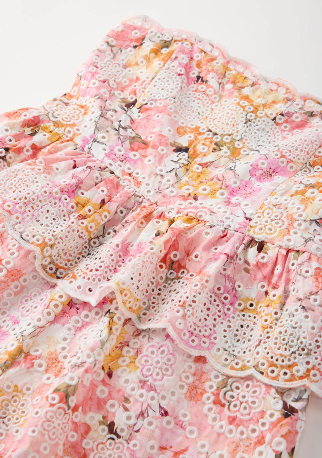 Alessia Cotton Embroidered Romper - Image 6