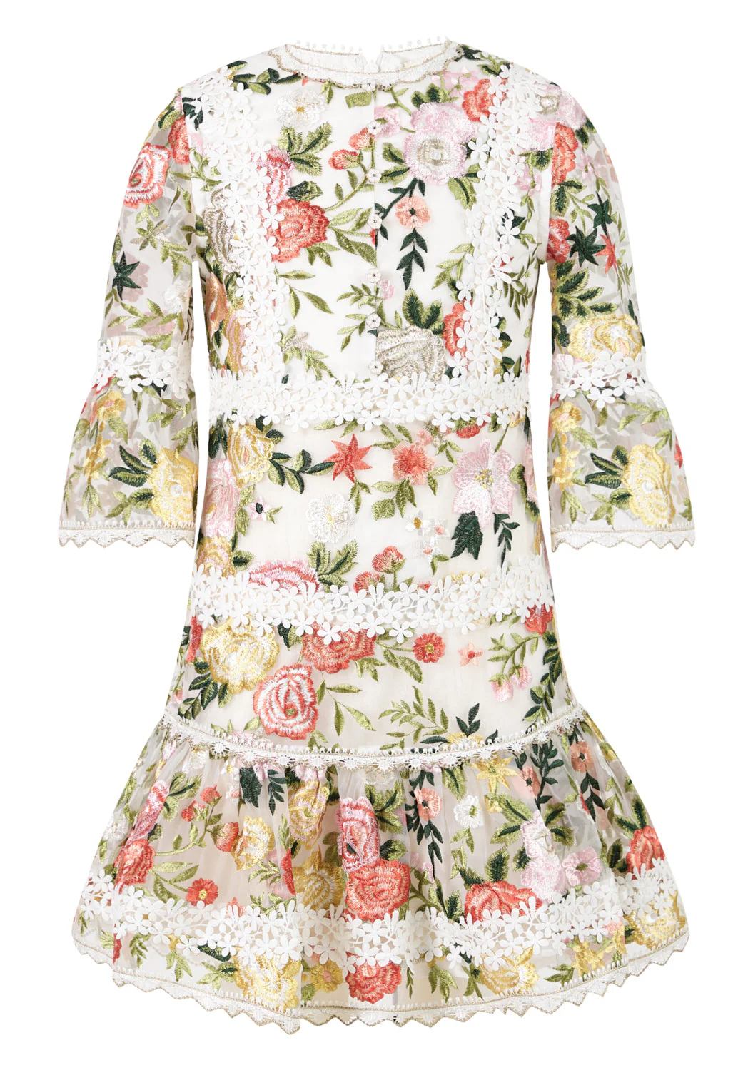 Allure Embroidered Sleeve Mini Dress - Image 3