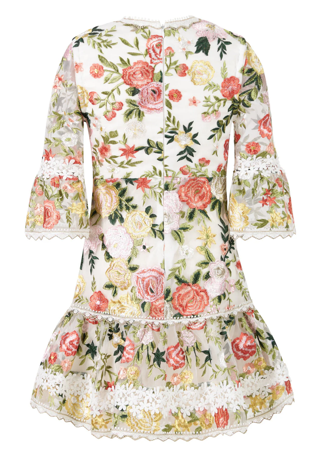 Allure Embroidered Sleeve Mini Dress - Image 4