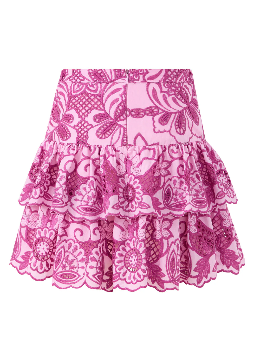Alora Embroidered Frill Mini Skirt - Image 4
