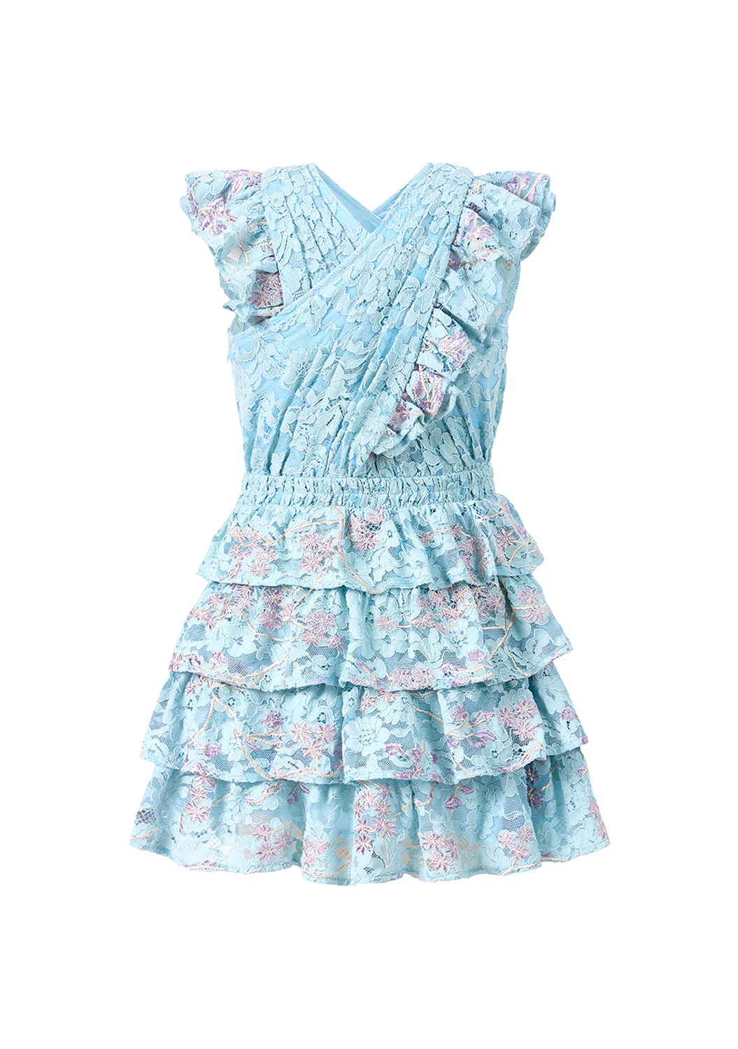 Angelica Embroidered Mini Dress - Image 3