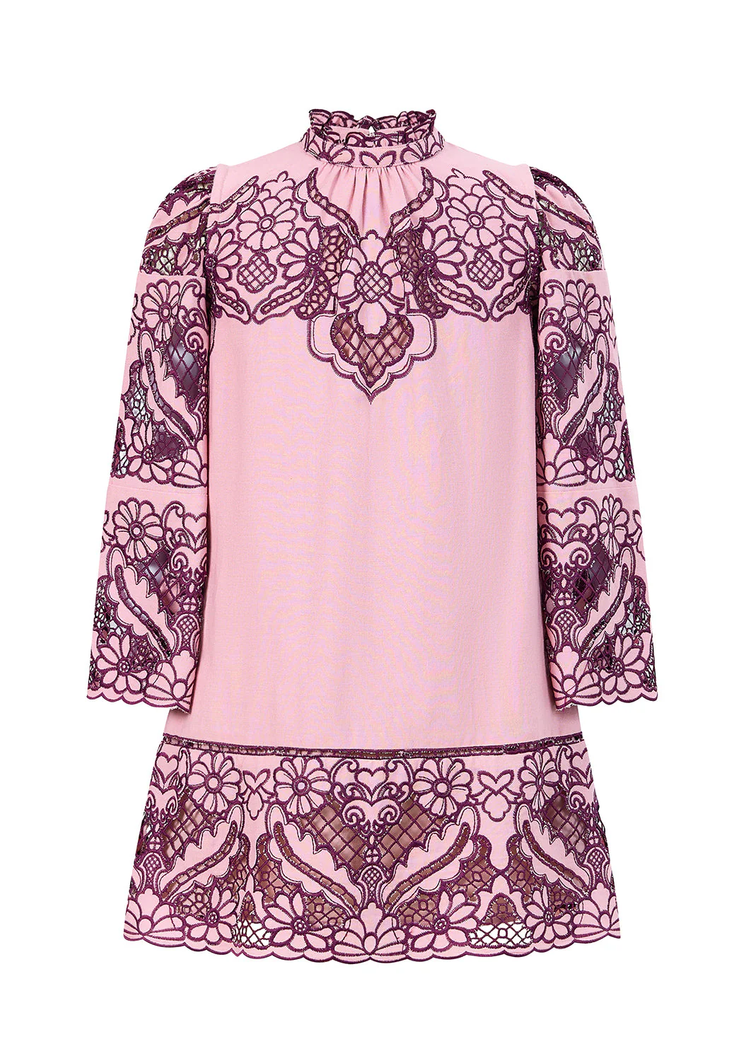 Annie Embroidered Sleeve Mini Dress - Image 10