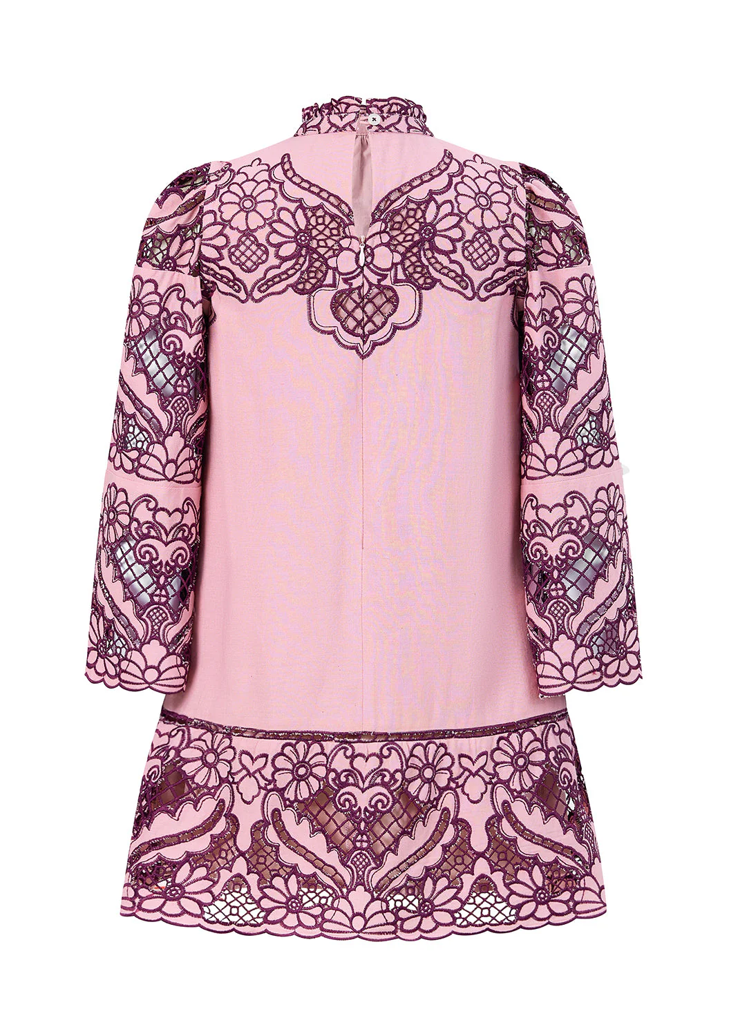 Annie Embroidered Sleeve Mini Dress - Image 11
