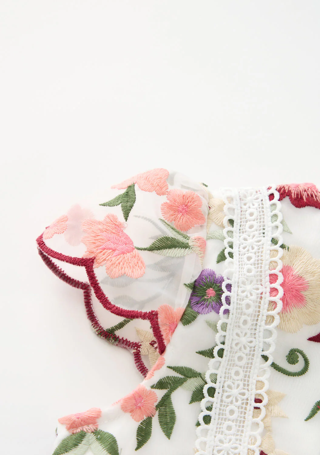 Anya Embroidered Mini Dress - Image 6