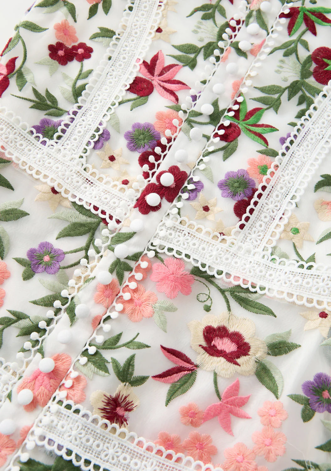 Anya Embroidered Mini Dress - Image 7