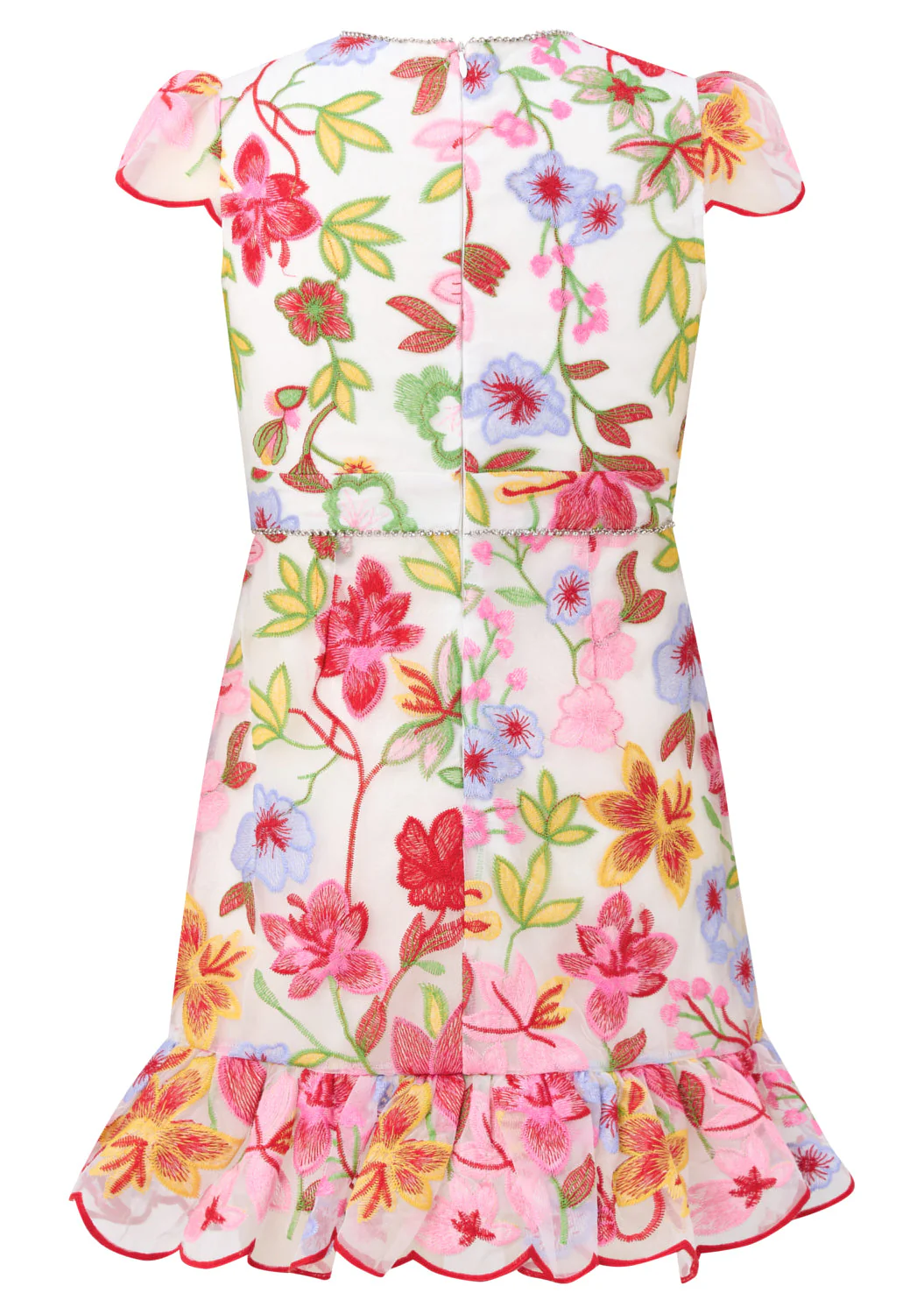 Arabella Embroidered Mini Dress - Image 5