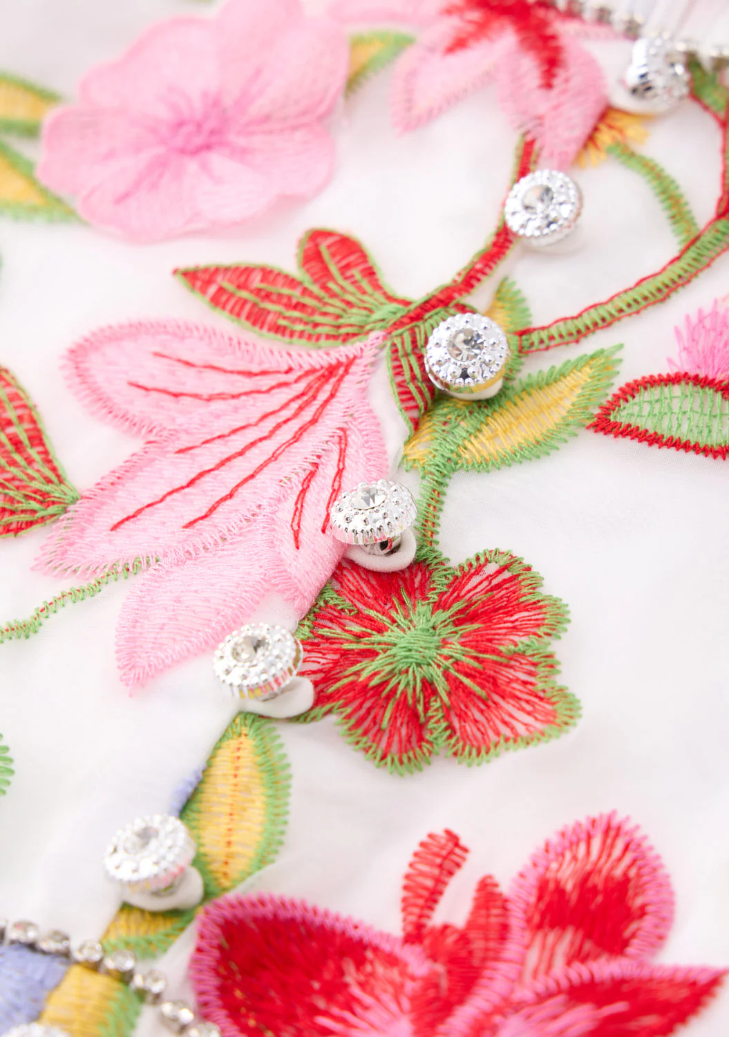 Arabella Embroidered Mini Dress - Image 7