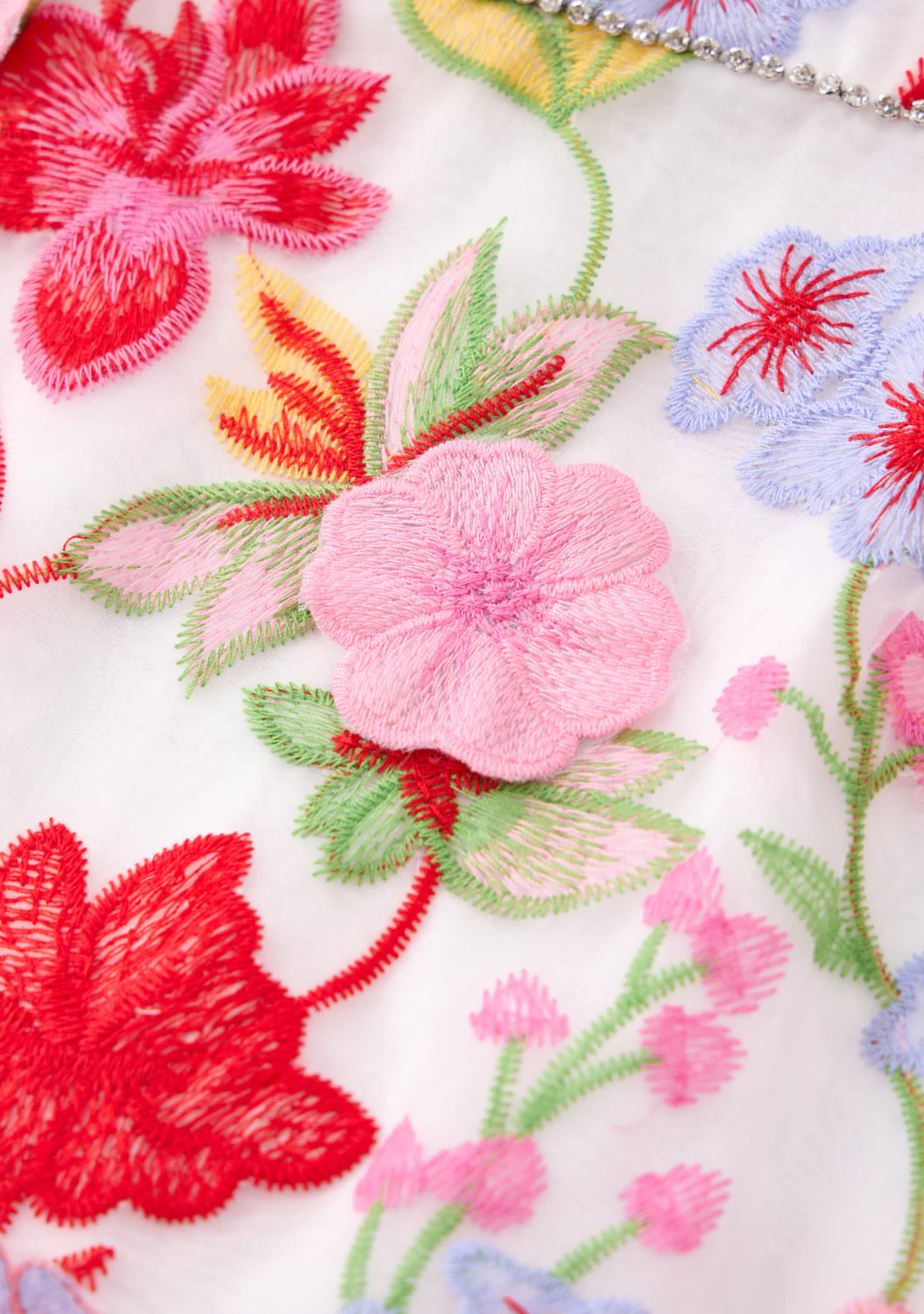 Arabella Embroidered Mini Dress - Image 9