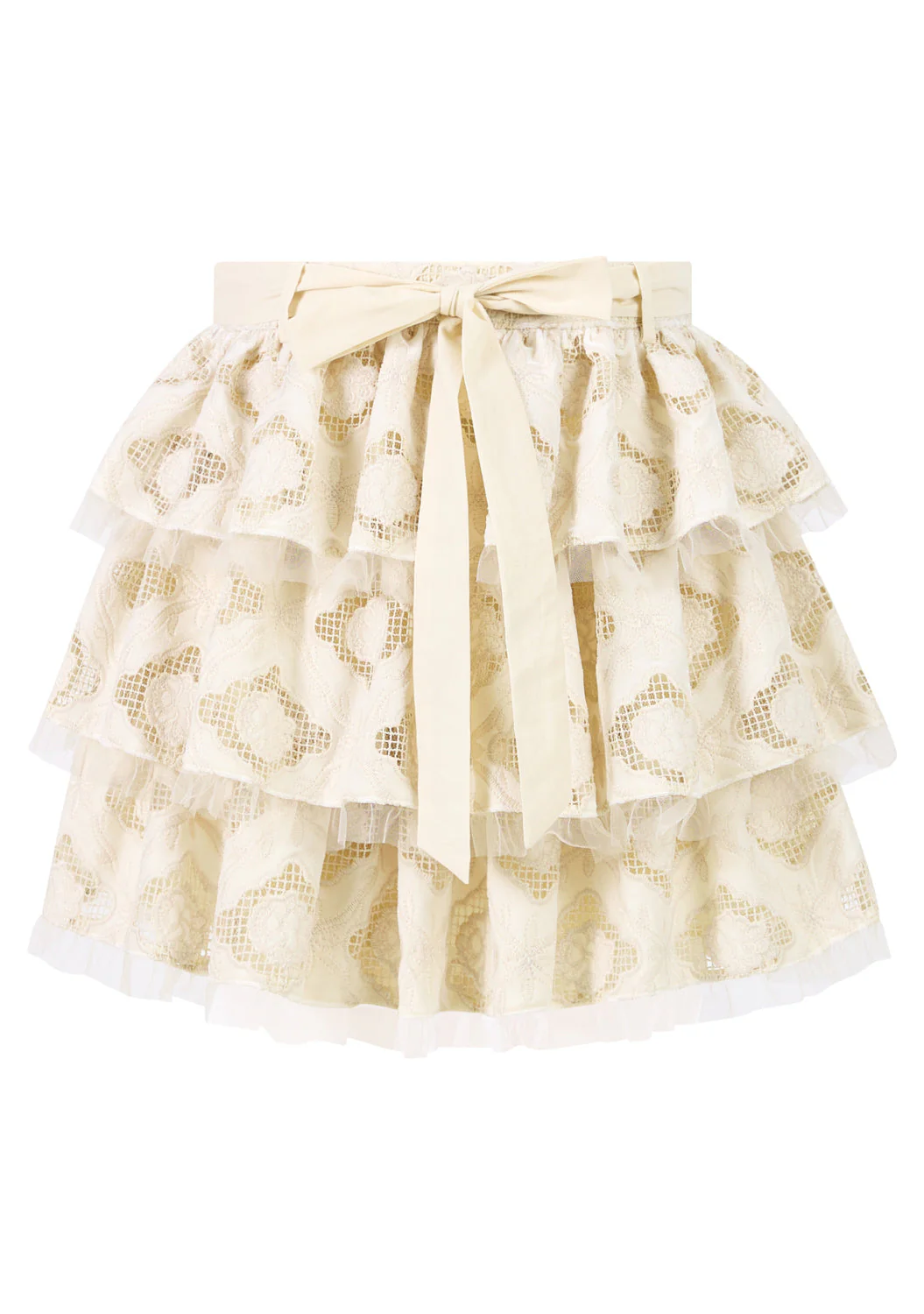 Ava Embroidered Mini Skirt - Image 3