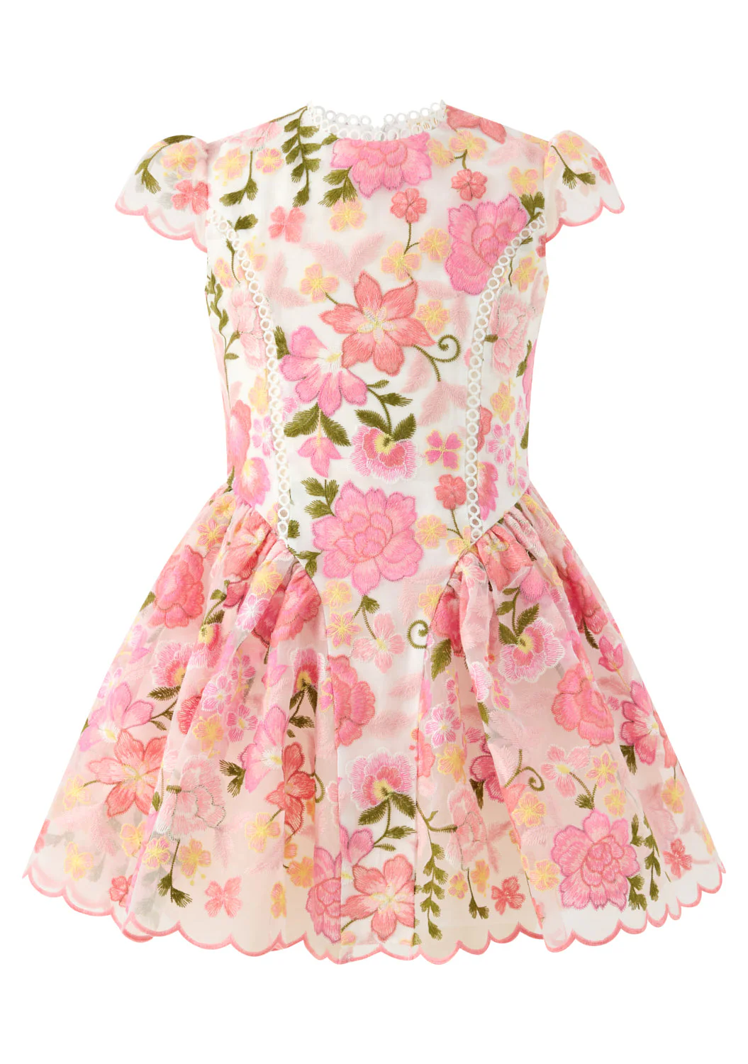 Avery Embroidered Mini Dress - Image 3