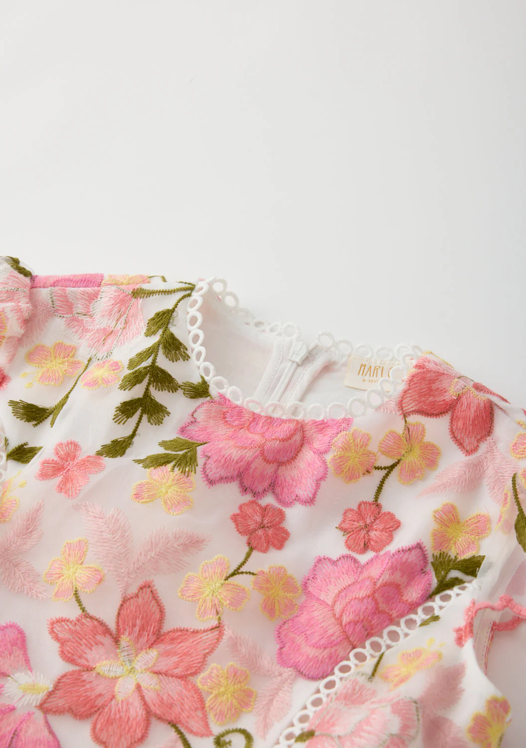 Avery Embroidered Mini Dress - Image 5
