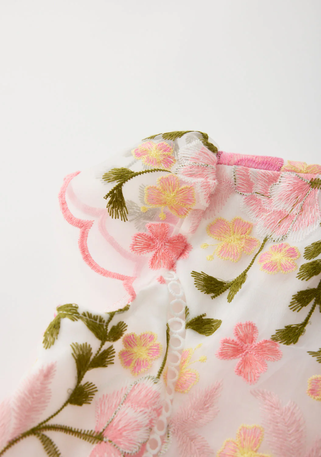 Avery Embroidered Mini Dress - Image 6