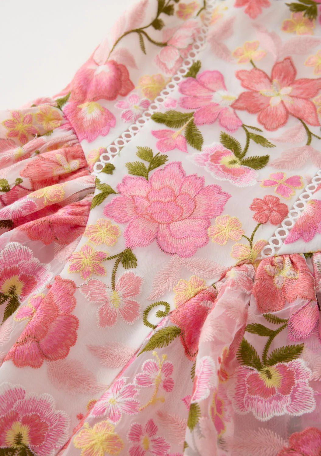 Avery Embroidered Mini Dress - Image 8