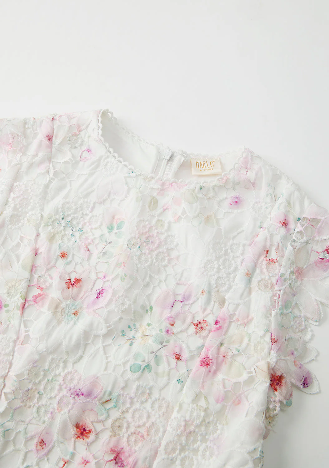 Belle Embroidered Mini Dress - Image 10