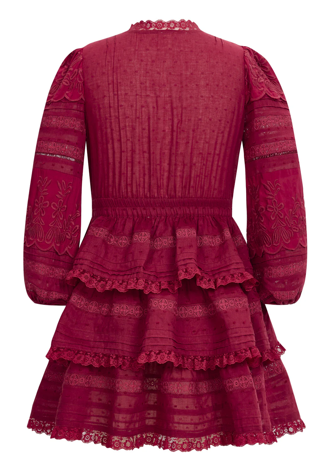 Betty Embroidered Sleeve Mini Dress - Image 4
