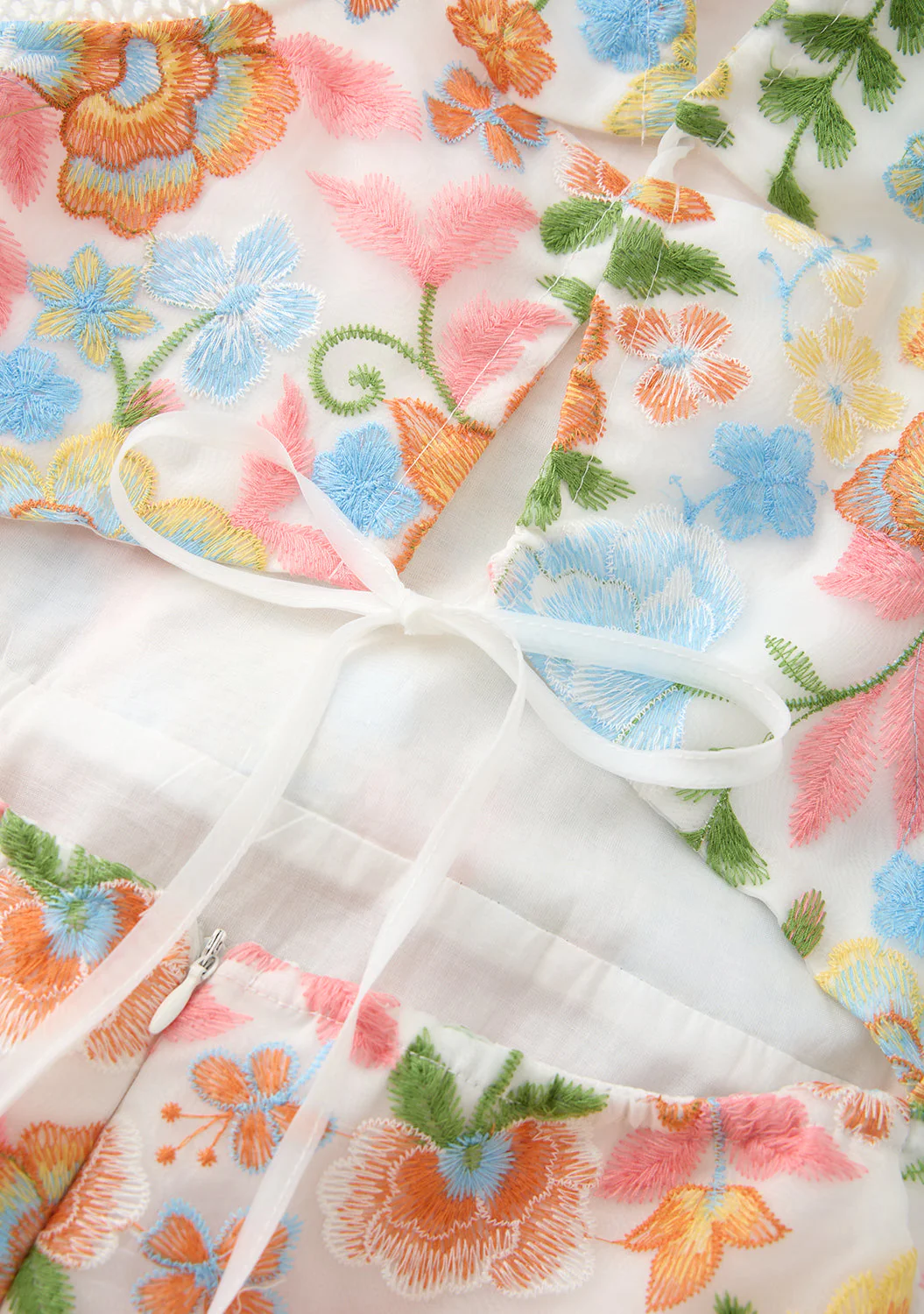 Bianca Embroidered Frill Maxi Dress - Image 11