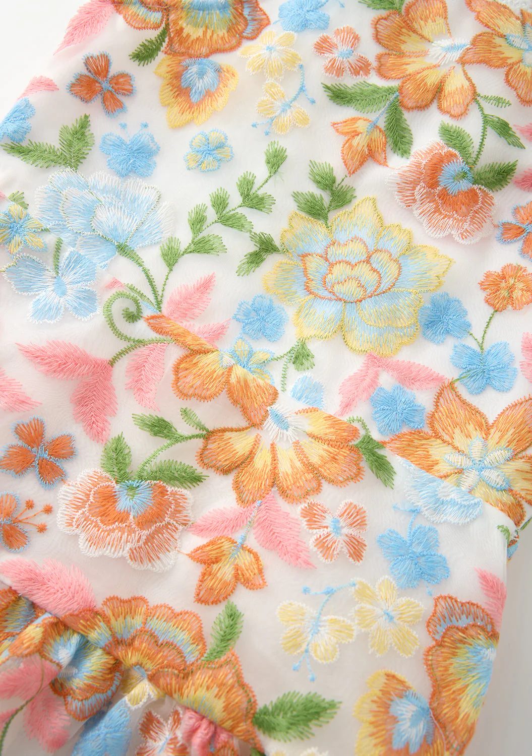 Bianca Embroidered Frill Maxi Dress - Image 7