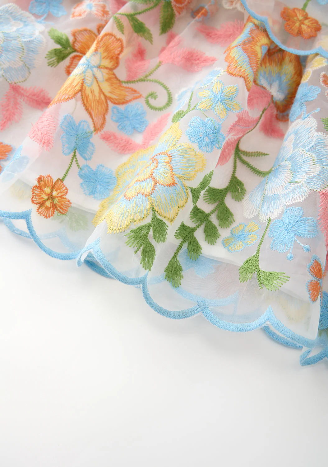 Bianca Embroidered Frill Maxi Dress - Image 8