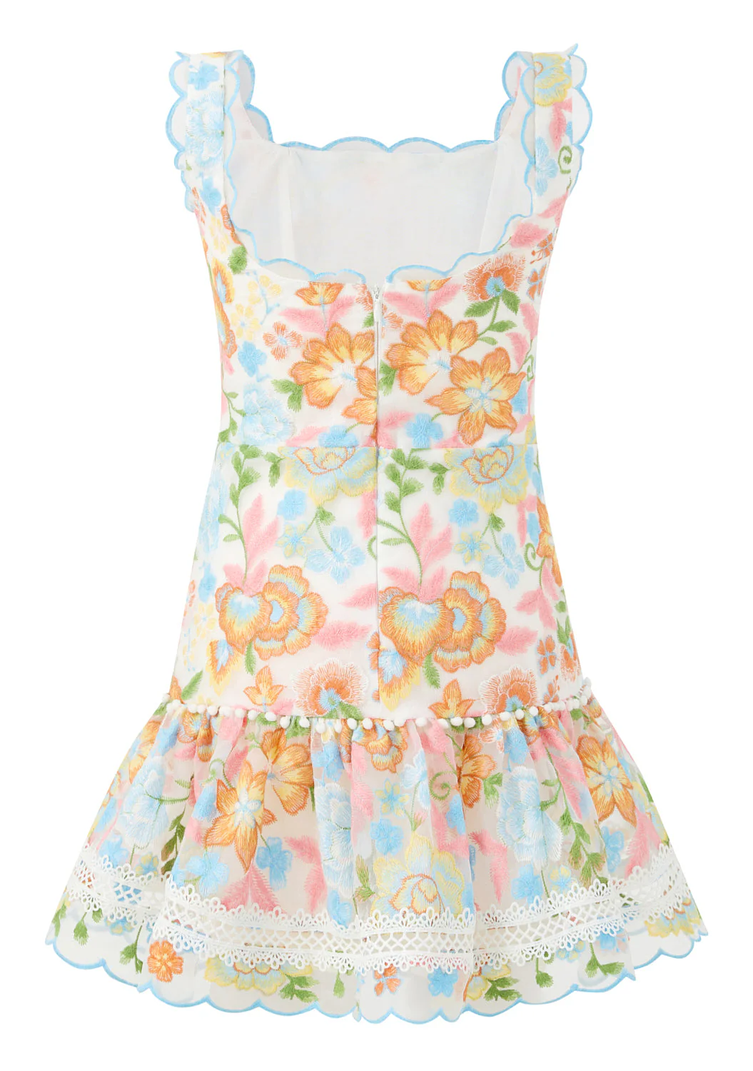 Bianca Embroidered Mini Dress - Image 4