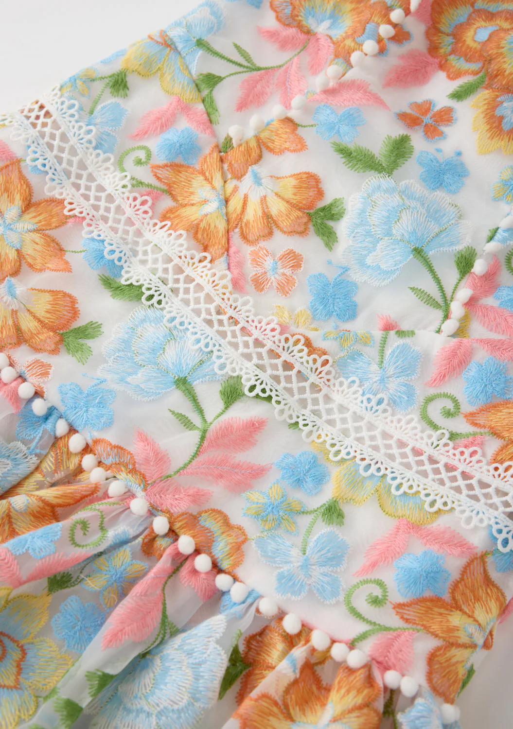 Bianca Embroidered Mini Dress - Image 6