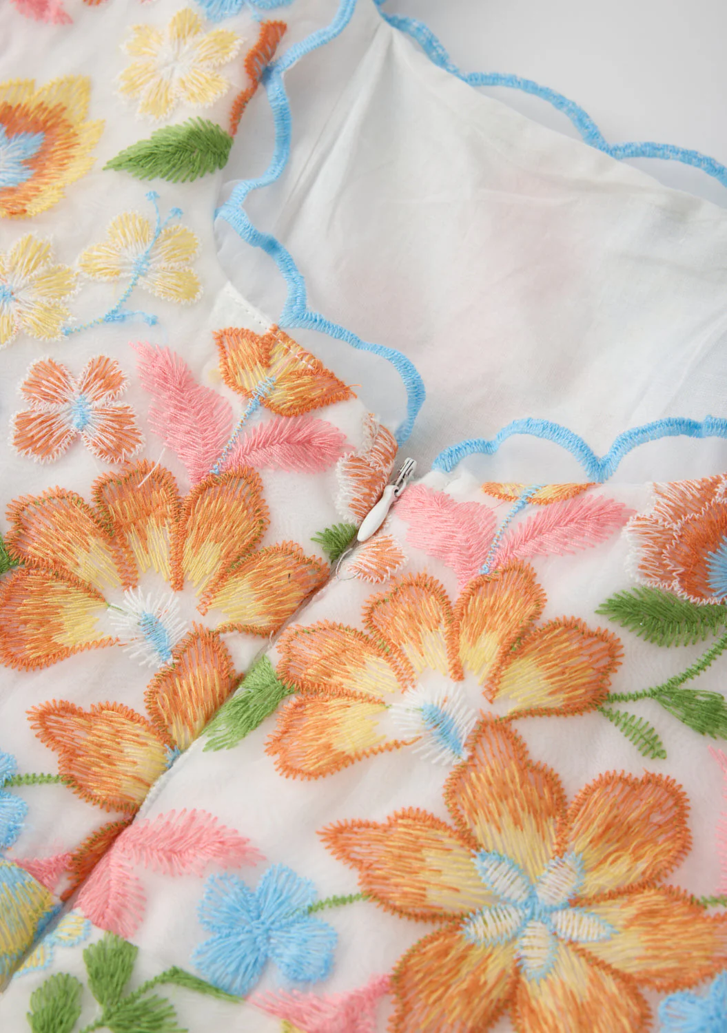 Bianca Embroidered Mini Dress - Image 9