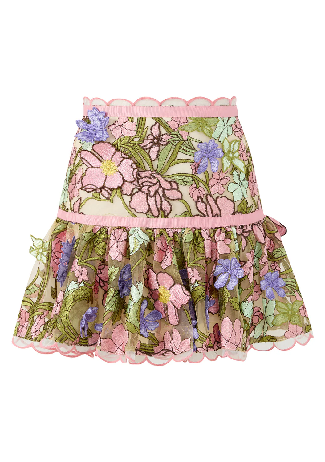 Bonnie Embroidered Mini Skirt - Image 3