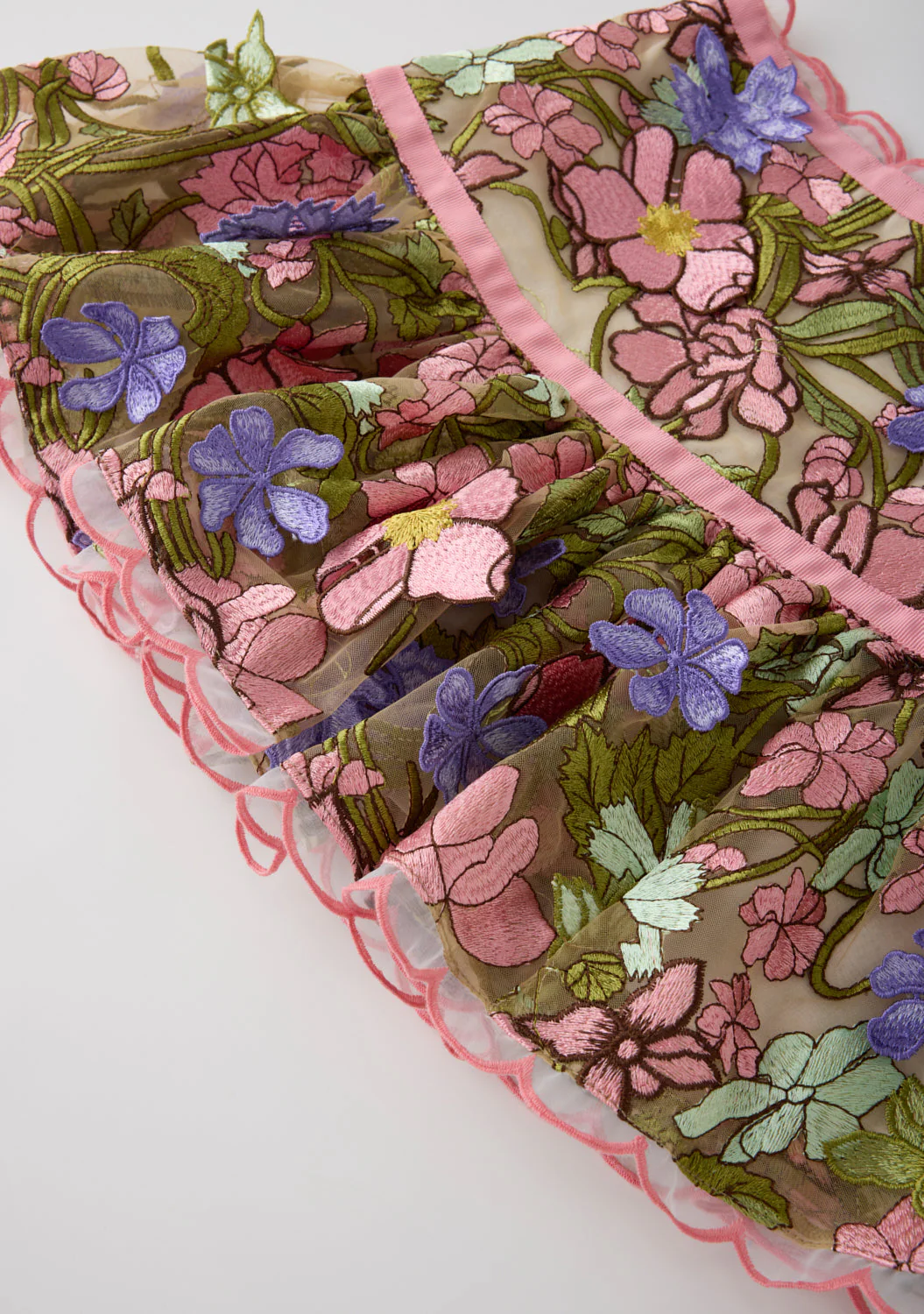 Bonnie Embroidered Mini Skirt - Image 7