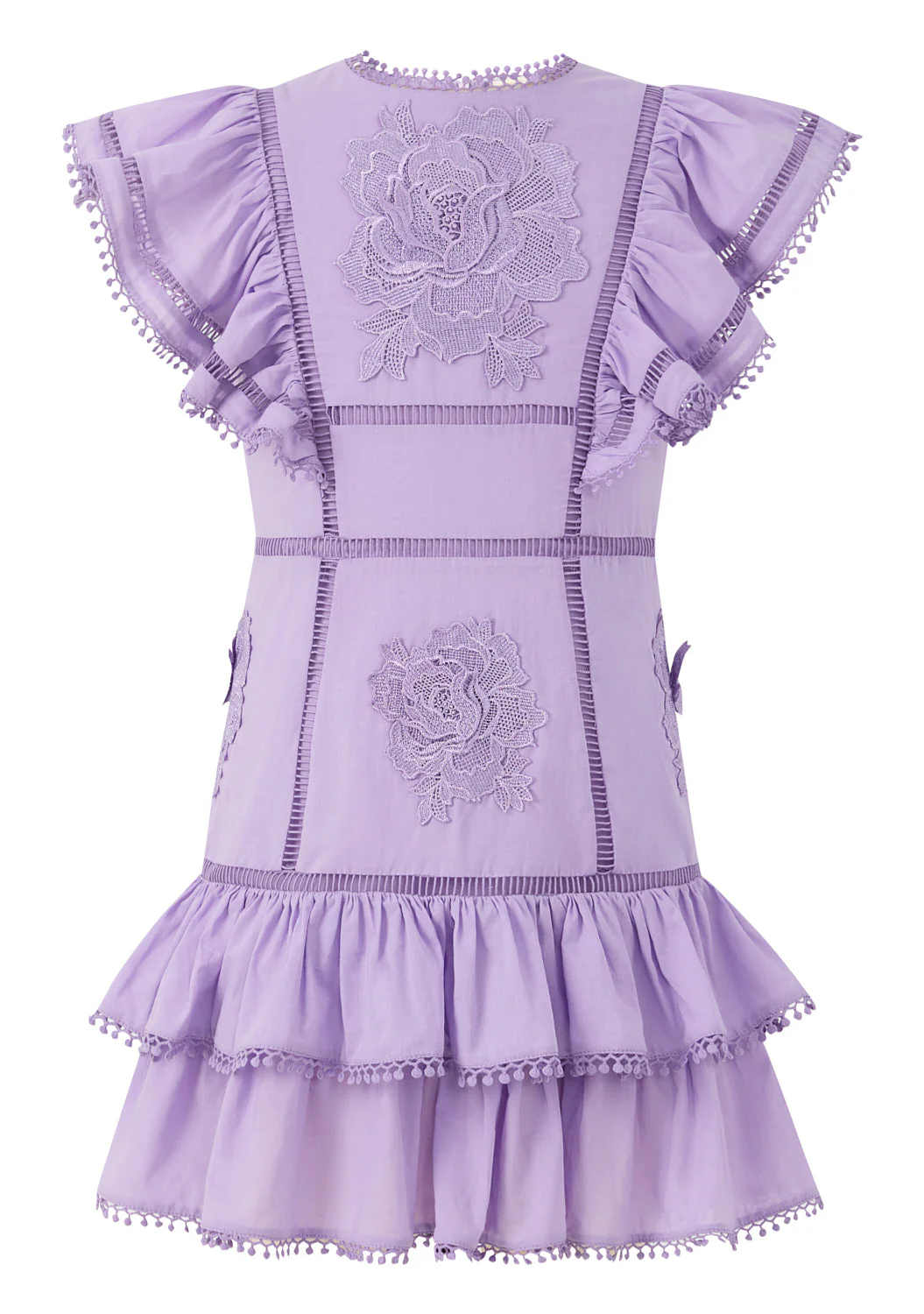 Carloyn Frill Cotton Mini Dress - Image 3