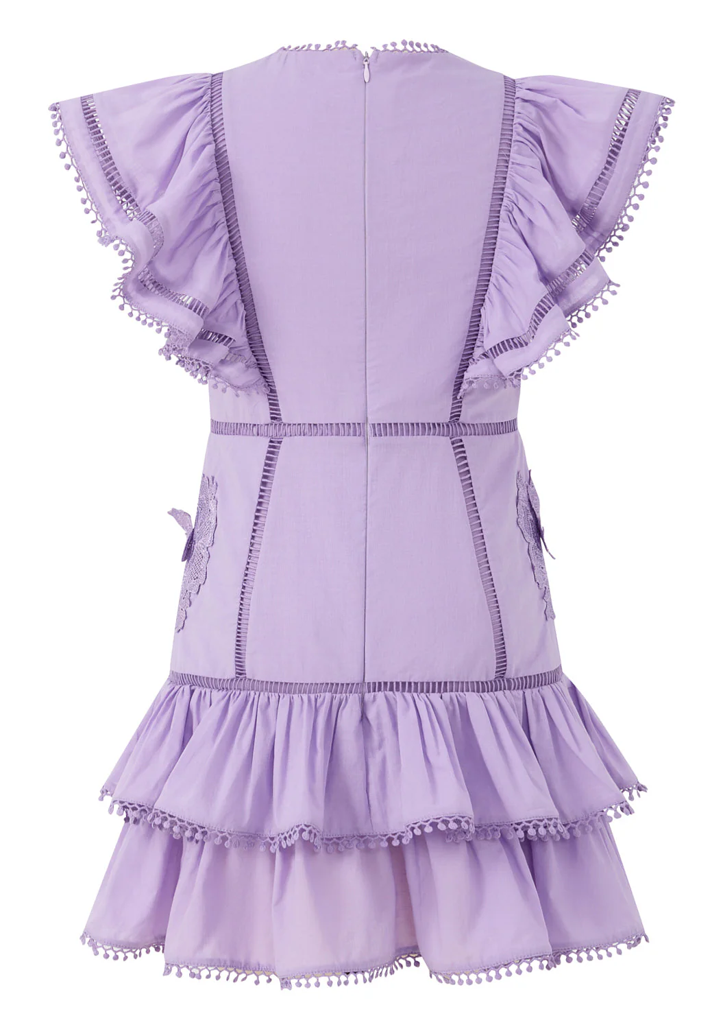 Carloyn Frill Cotton Mini Dress - Image 4