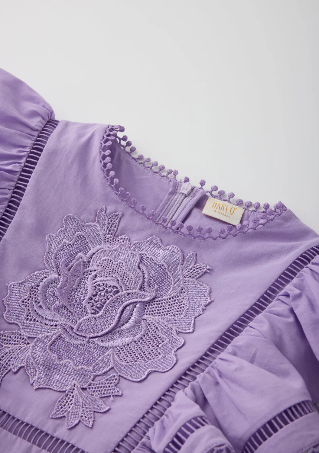 Carloyn Frill Cotton Mini Dress - Image 5