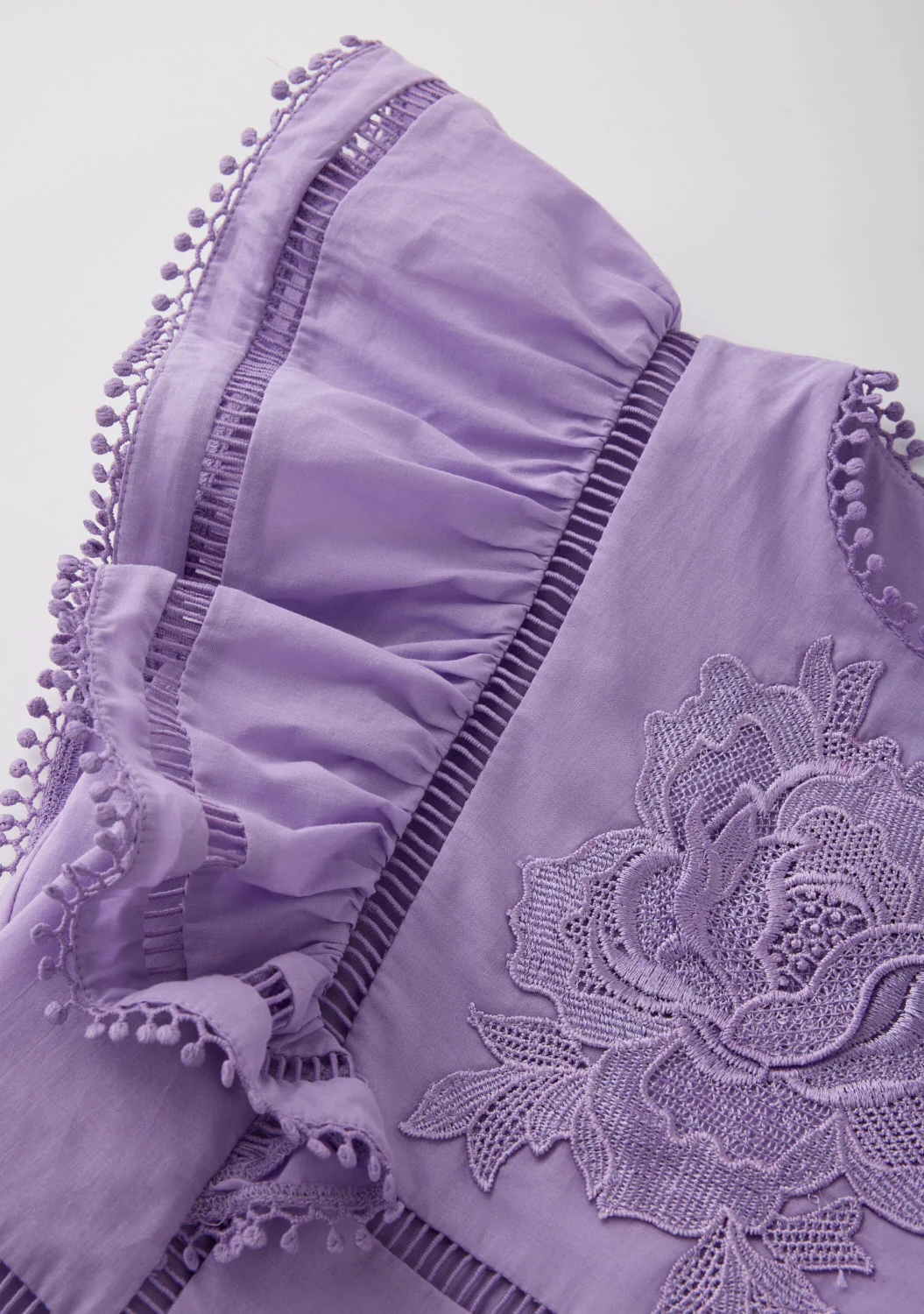 Carloyn Frill Cotton Mini Dress - Image 6