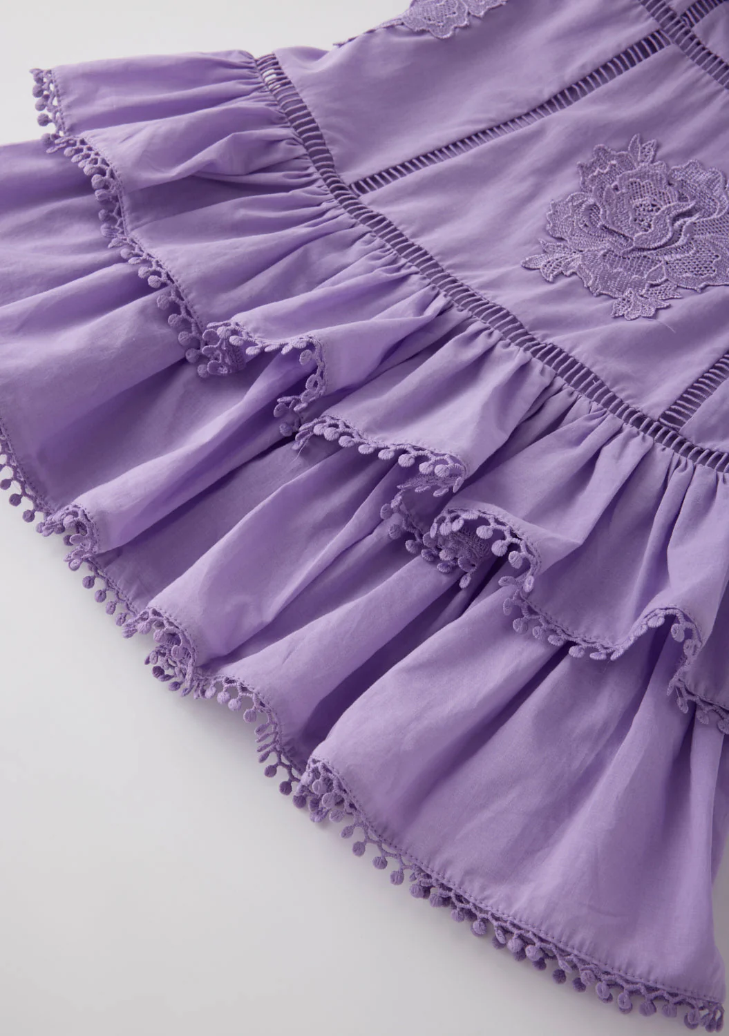 Carloyn Frill Cotton Mini Dress - Image 8