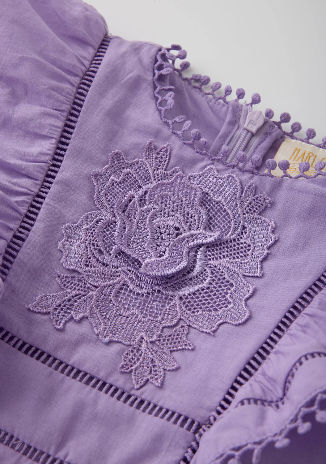 Carloyn Frill Cotton Mini Dress (Baby) - Image 4