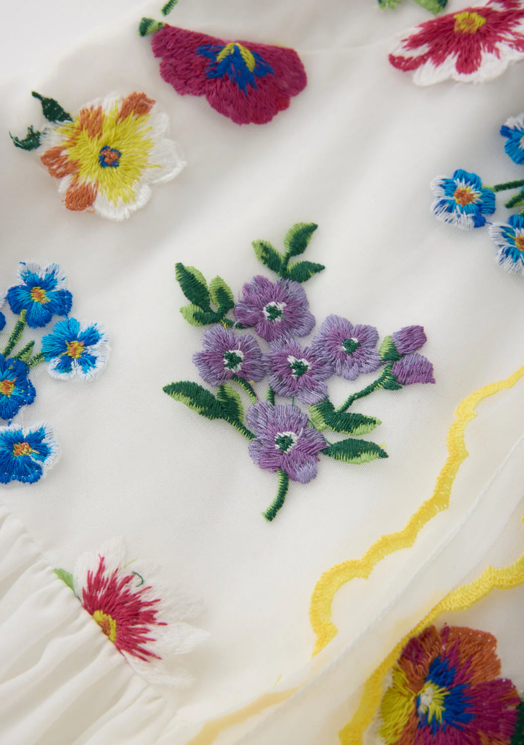 Carly Embroidered Mini Dress - Image 10