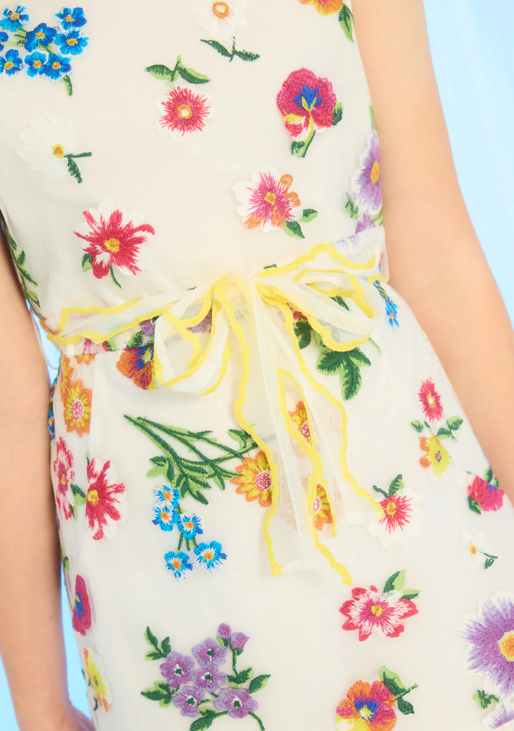 Carly Embroidered Mini Dress - Image 3