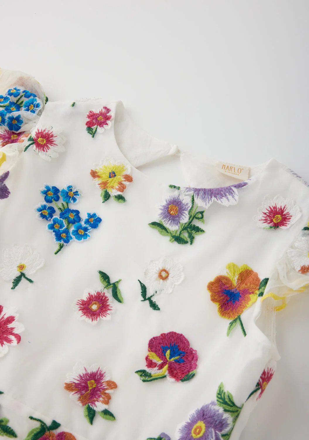 Carly Embroidered Mini Dress - Image 6