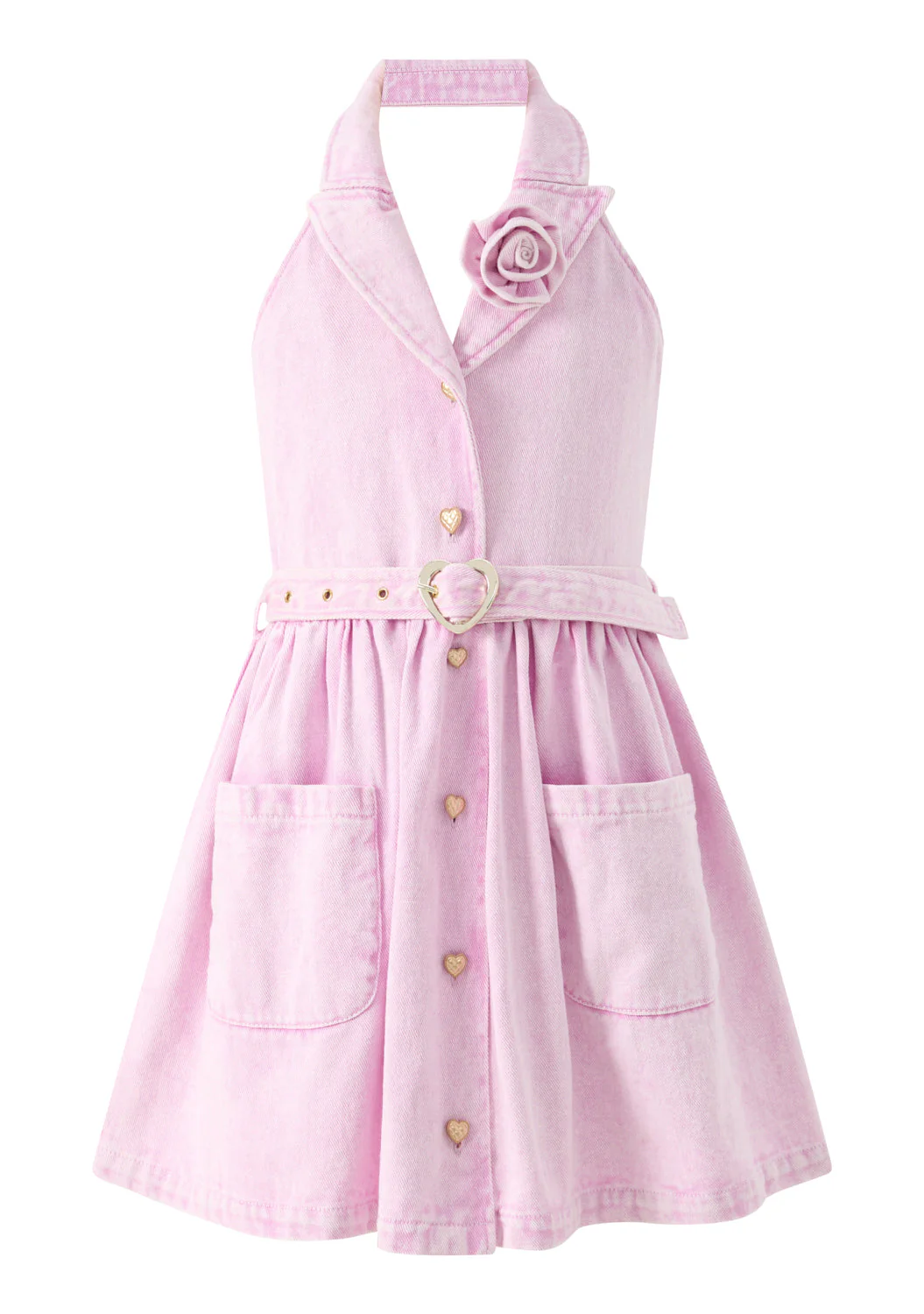 Catalina Denim Mini Dress - Image 4