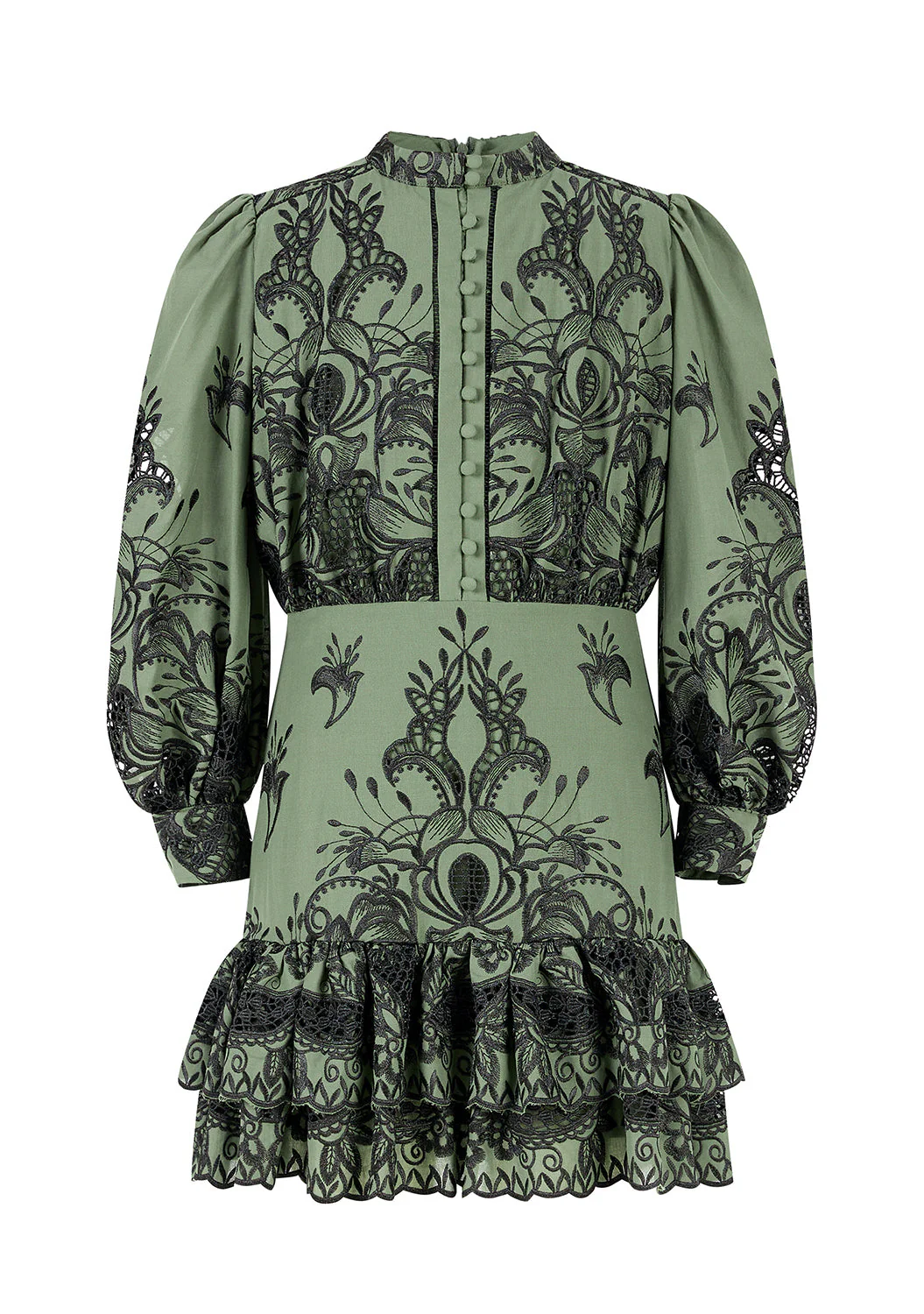 Charm Embroidered Mini Dress - Image 10