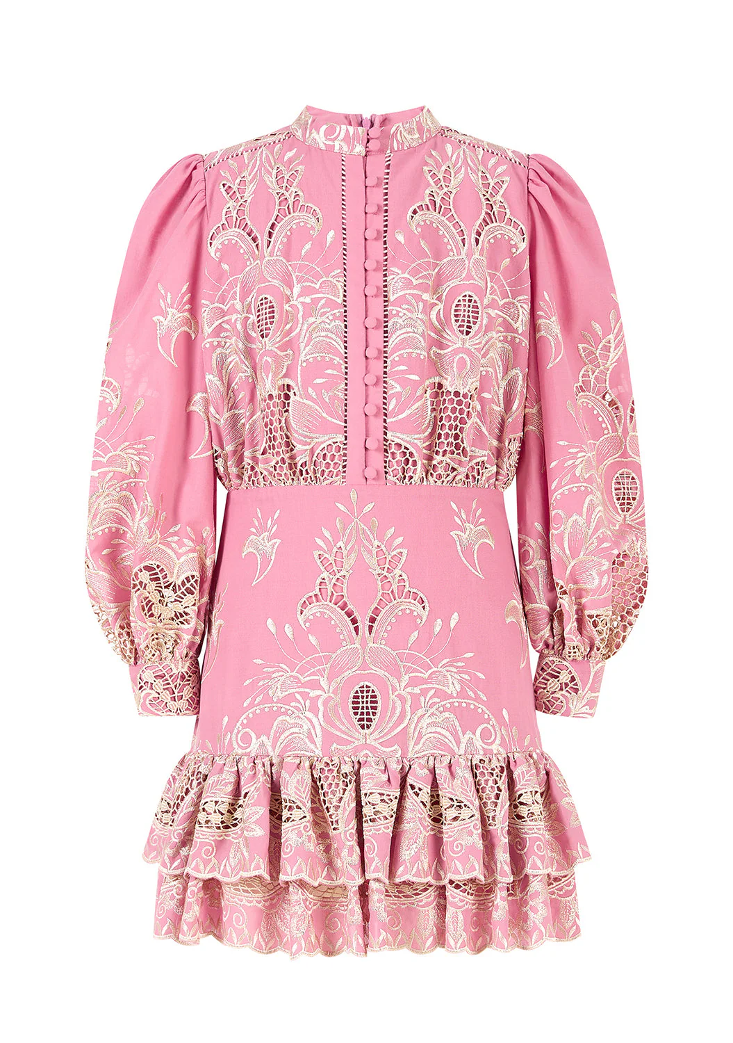 Charm Embroidered Mini Dress - Image 21