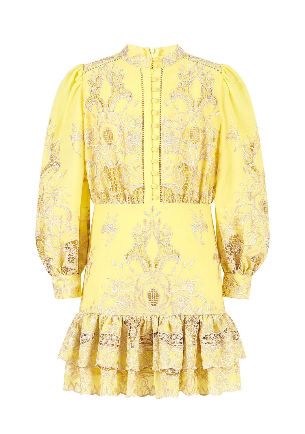 Charm Embroidered Mini Dress - Image 3