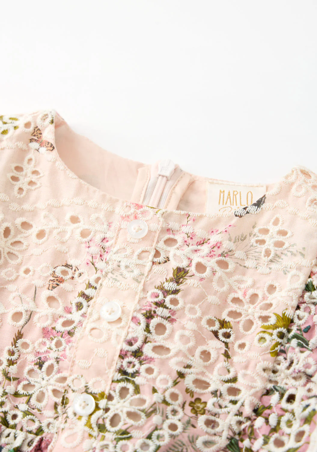 Chiara Embroidered Romper (Baby) - Image 3