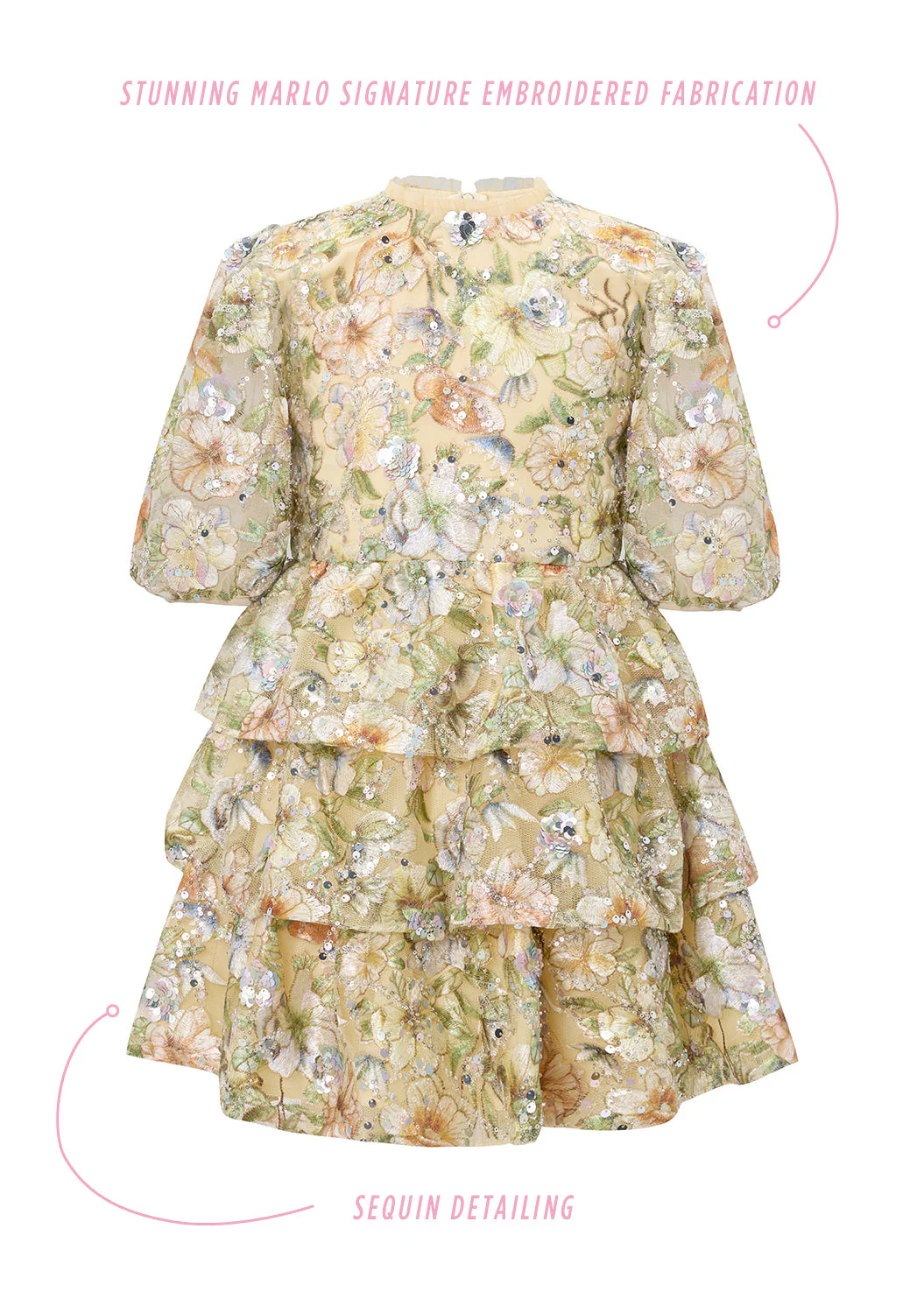 Clarissa Embroidered Dress - Image 3