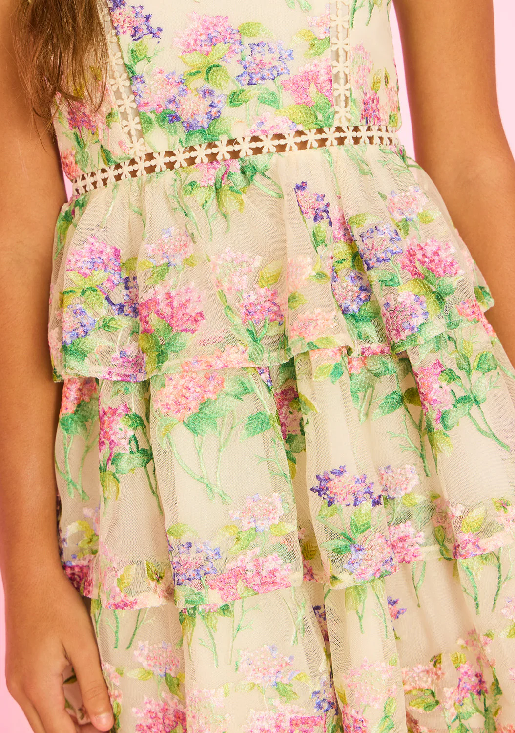 Clementine Embroidered Mini Dress - Image 2