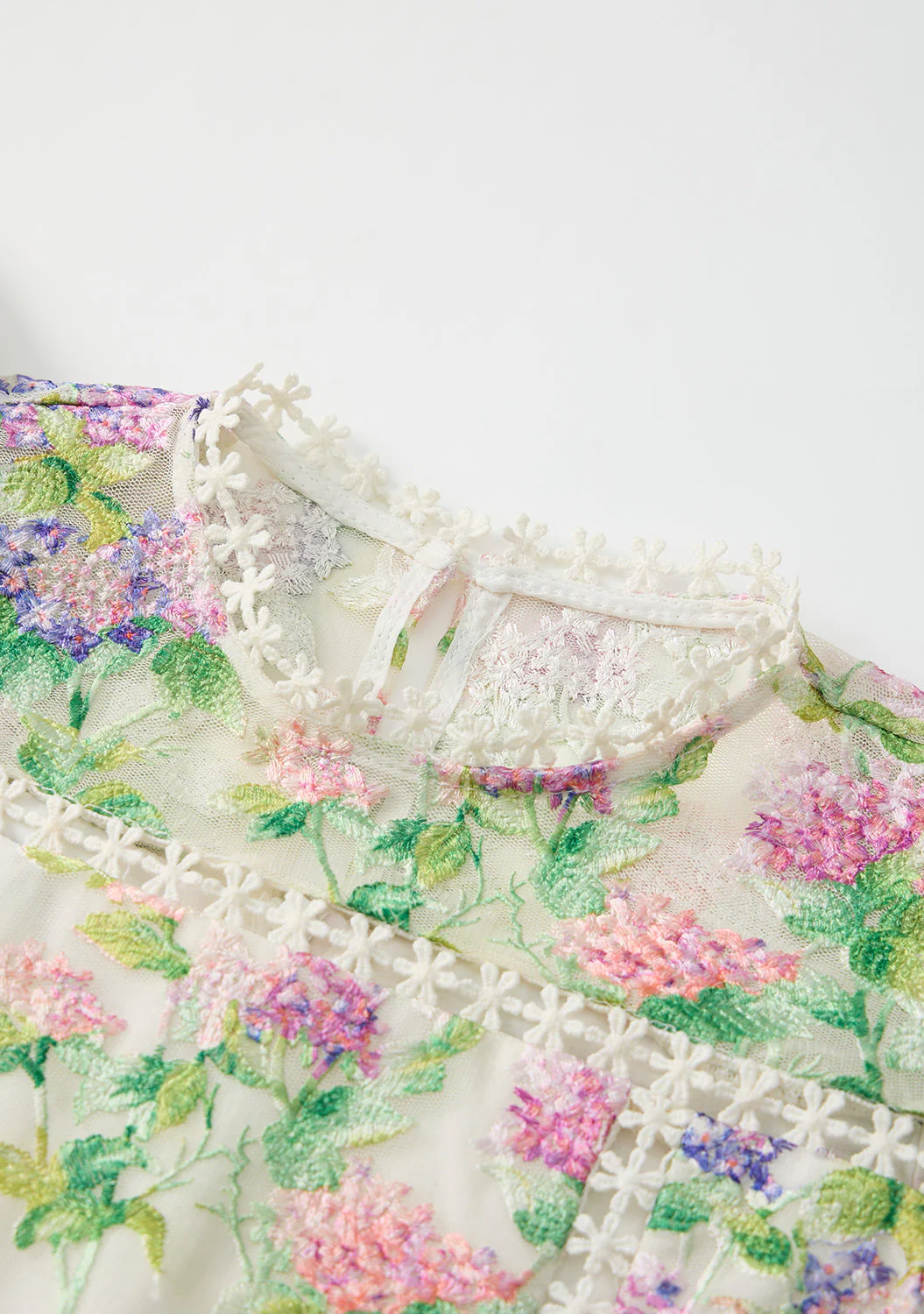 Clementine Embroidered Mini Dress - Image 5