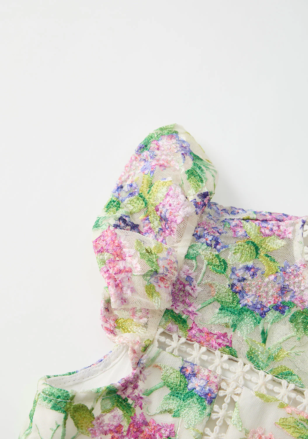 Clementine Embroidered Mini Dress - Image 6