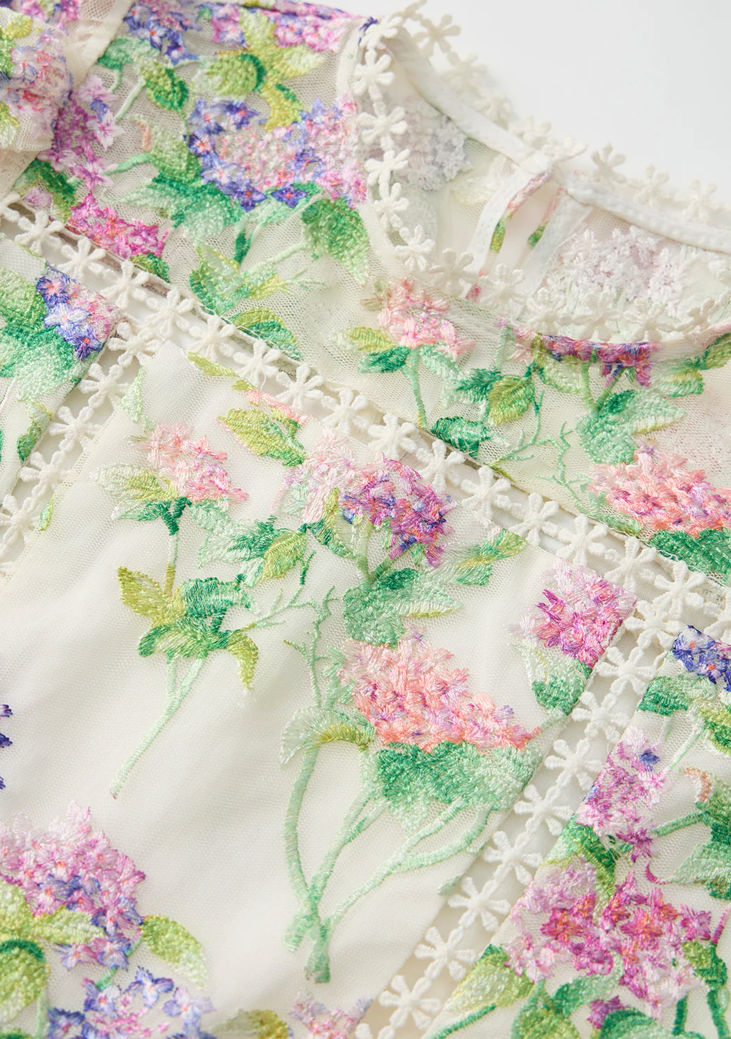 Clementine Embroidered Mini Dress - Image 7