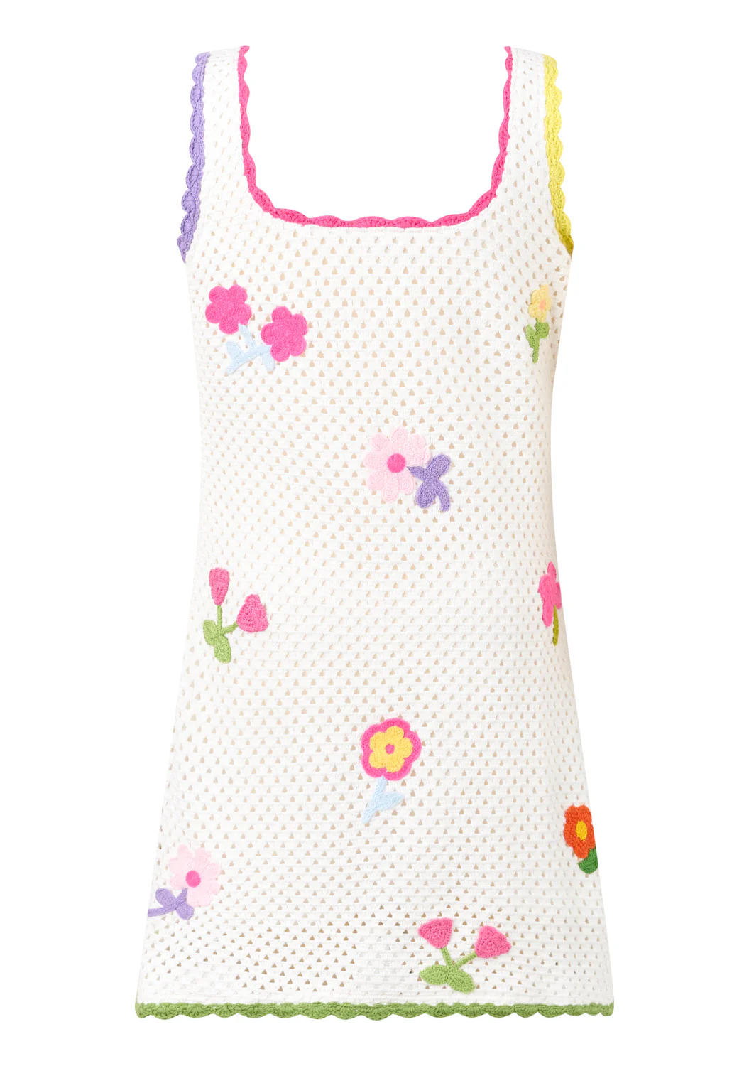 Daisette Crochet Mini Dress - Image 5